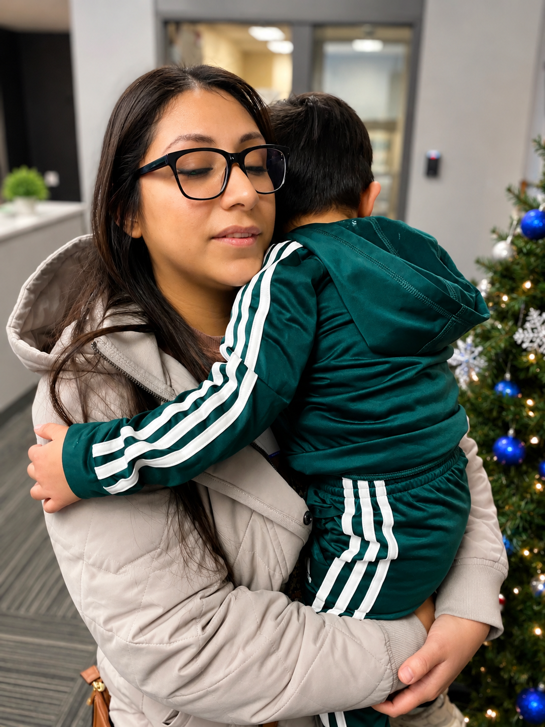 Amanda Benavidez with Zachariah, the inspiration behind BitzaHugs